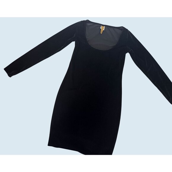 RACHEL PALLY Black Velvet Body Con Mini Dress Size Small - Picture 5 of 8
